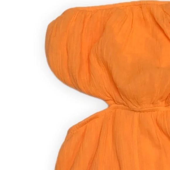 Free People Cut Out For It Jumpsuit Endless Summer Soft Orange Sorbet Color XS - Picture 6 of 6